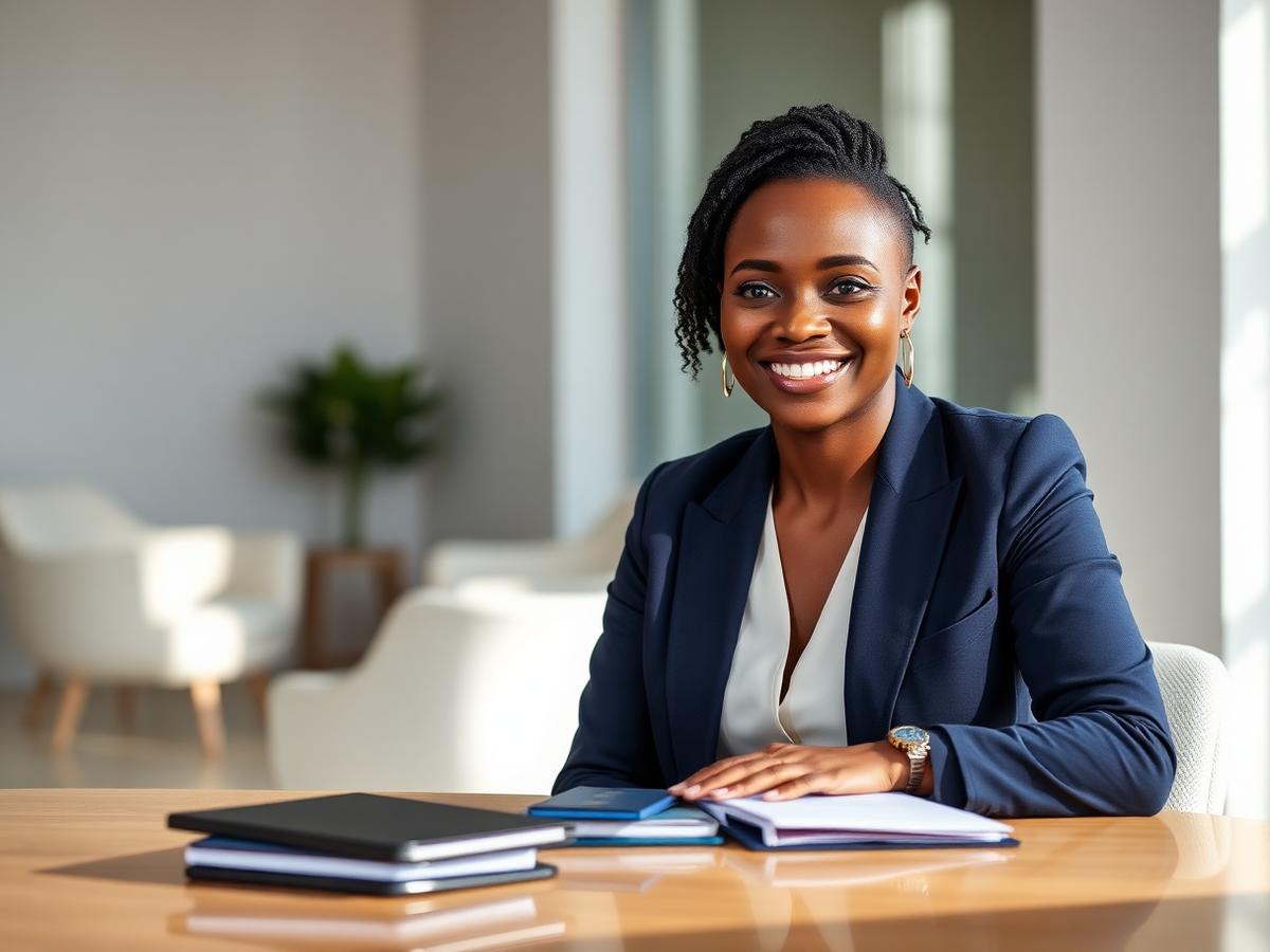 Recruitment officer reviewing candidate travel documents at APEX GLOBAL TRAVEL CONSULT